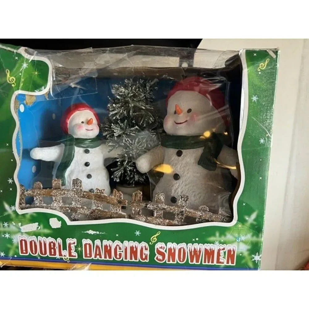 Double Dancing‎ Snowmen singing Figures Frosty, Video In Description